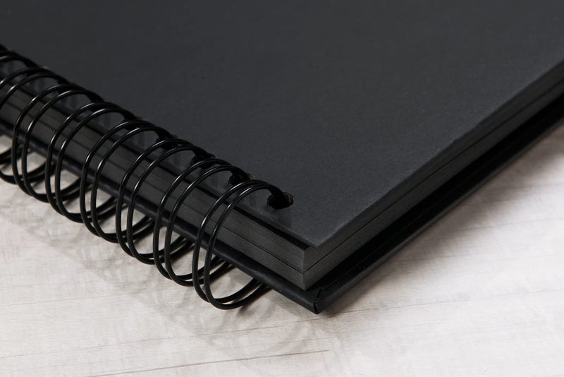 potricher 12.2 x 8.5 Inch Large DIY Scrapbook Photo Album 80 Pages Thick Kraft Paper Scrap Book Albums for Wedding Anniversary Family and Baby (Black) - Image 4